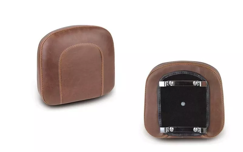 MustangBracket Style Sissy Bar Pad -Vintage, Distressed Brown (9.5" x 9")
