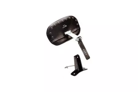 MustangDriver Backrest Kit for One-Piece Seatfor '97-08 FLHT/FLTR/FLHR-Smooth with Black Studs