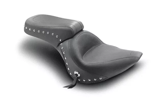 MustangOne-Piece Original Seatfor Softail FXST '06-Up & Fat Boy FLSTF '07-Up w/ 200mm Wide Tire -Vintage/Plain