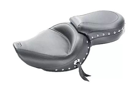 MustangOne-Piece Wide Touring Seat for Sportster '04-up w/ 4.5 Gallon Tank -Studded