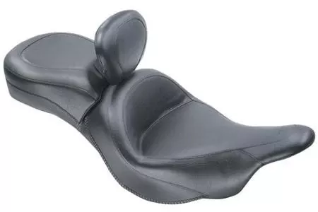 MustangOne-Piece Wide Touring Seat with Driver Backrestfor Vulcan 1700 Classic '09-Up-Vintage