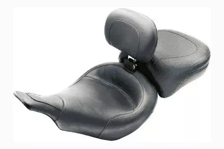 MustangSolo Seat with Driver Backrestfor FLHT & FLTR'97-07 -Smooth
