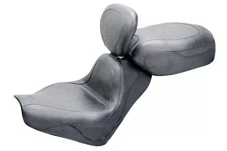 MustangTwo-Piece Seat with Driver Backrestfor VTX1300C 04-09 -Sport Vintage
