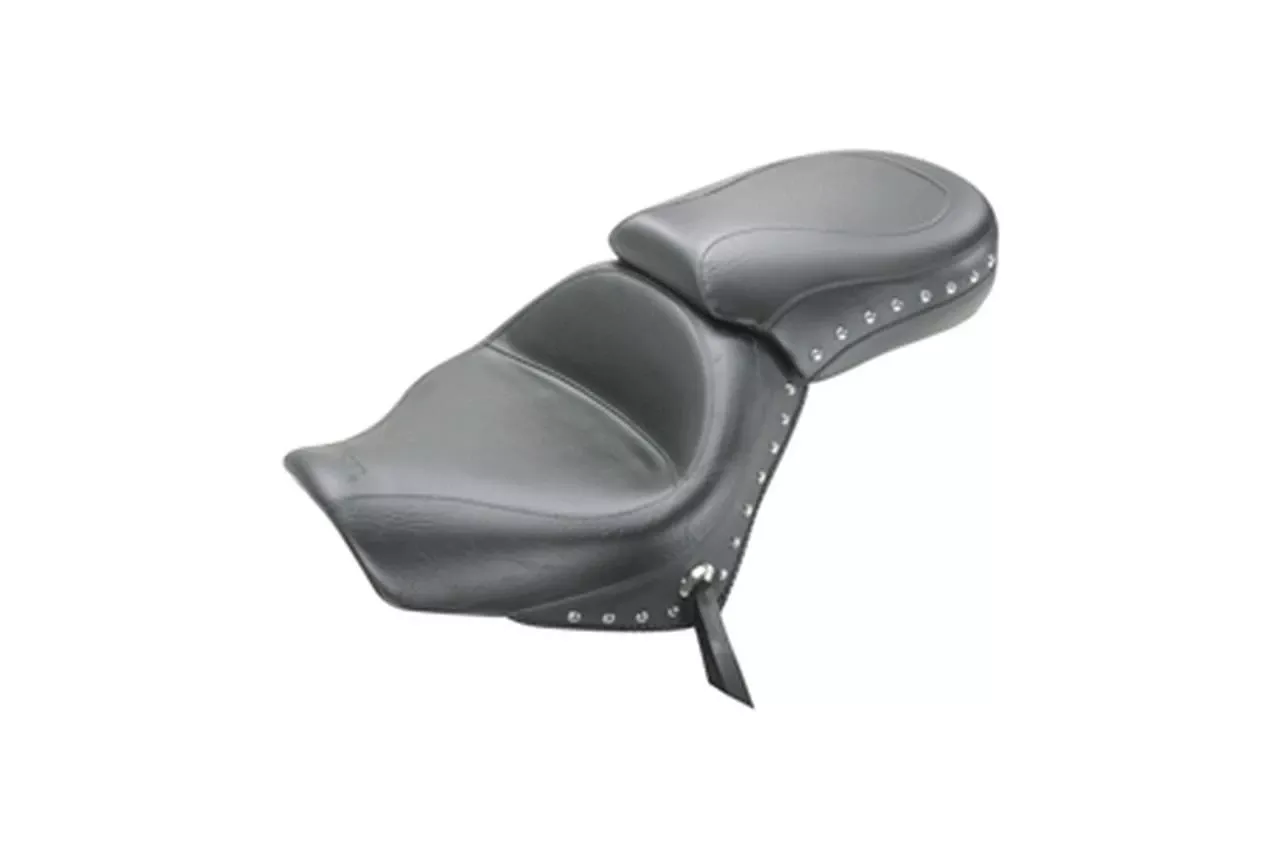 MustangTwo-Piece Wide Touring Seatfor Spirit 750 C2 '07-up& Phantom '10-13 -Studded May not fit with Cobra Sissy Bars