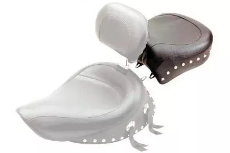 MustangWide Recessed Rear Seatfor Dyna/Wide Glide '96-05 -Studded