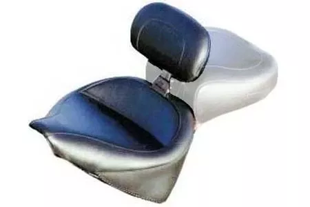MustangWide Solo Seat with Driver Backrest for all Softails '00-06 WITH a 150mm Rear Tire -Studded