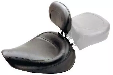 MustangWide Solo Seat with Driver Backrestfor Dyna/Wide Glide '06-17 - Vintage
