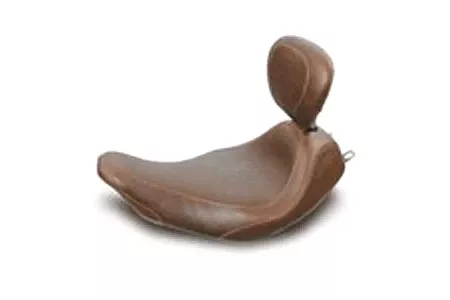 MustangWide Tripper Solo Seat with Driver Backrest for FLHR '97-07, Screamin Eagle '97-05 & FLHX '06-07 -Black