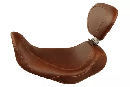 MustangWide Tripper Solo w/ Driver Backrest for '06-17 Dyna/Wide Glide Models -Distressed Brown