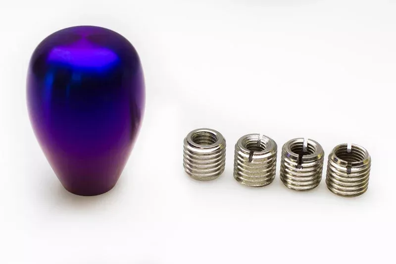MXP Burned Titanium Tear Drop Shift Knob with Insert