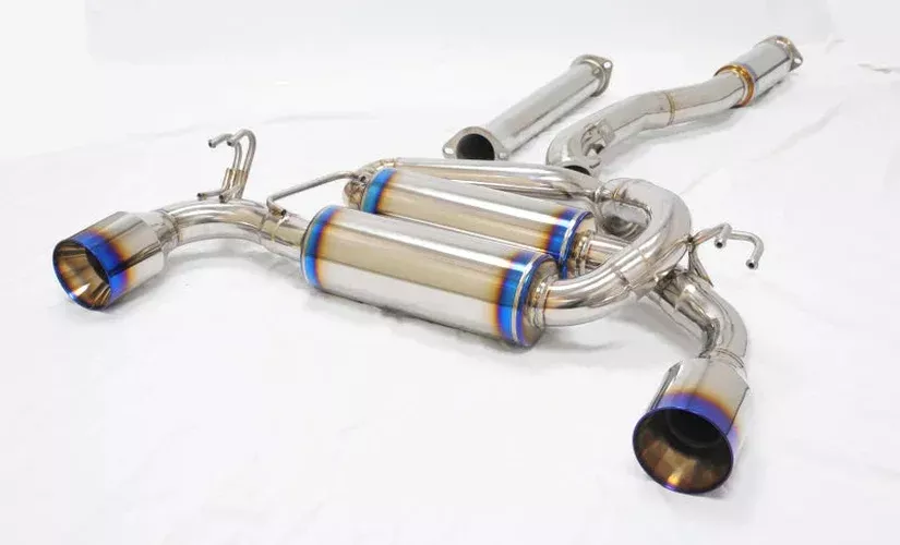 MXP with 2 Section Pipes T304 Exhaust System with Dual Exit fits 2008-2015 Mitsubishi Evolution 10