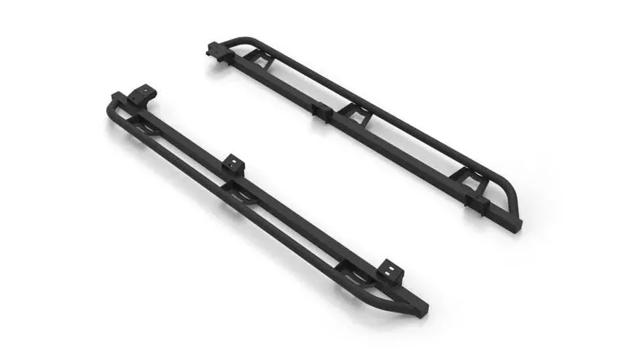 N-Fab Slider Steps – Textured Black fits 2005-2015 Toyota Tacoma Crew Cab All Beds / 2005-2015 Toyota Tacoma TRD Pro