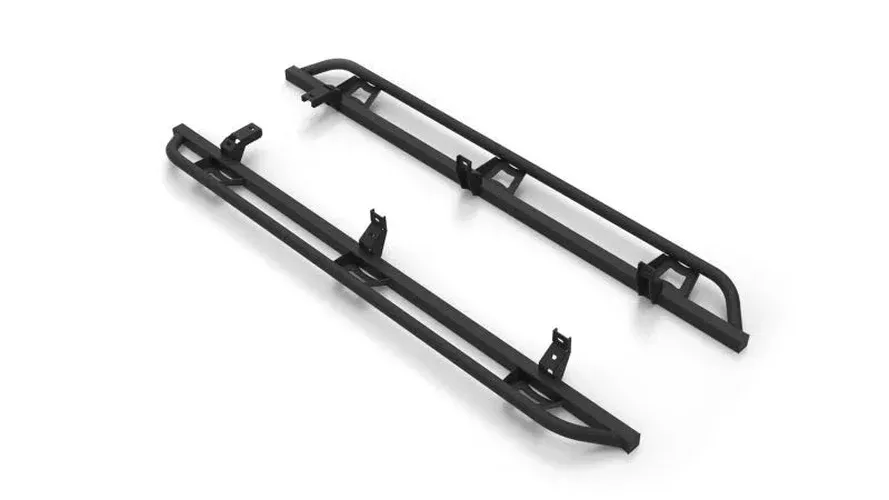 N-Fab Slider Steps – Textured Black fits 2019-2026 Ford Ranger Crew Cab All Beds / 2019-2026 Ford Ranger Lariat / 2024-2026 Ford Ranger Raptor