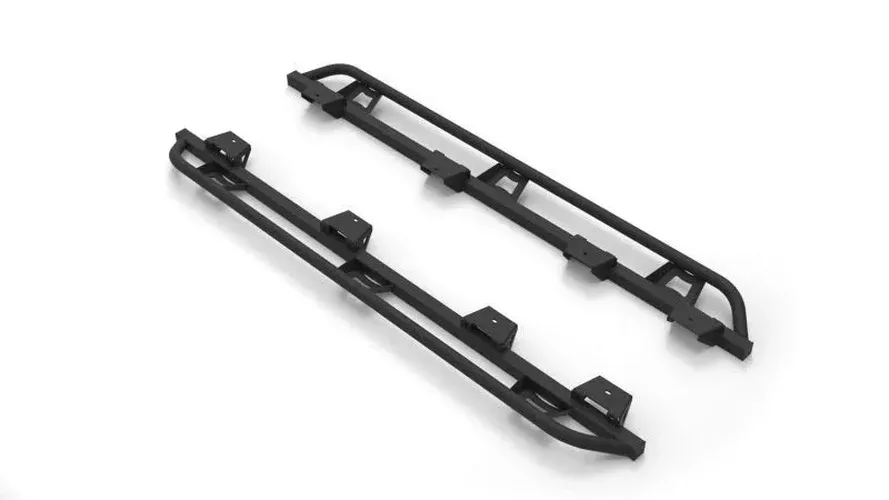 N-Fab Slider Steps – – Textured Black fits 2020-2025 Jeep Wrangler Gladiator JT 4 Door All Beds