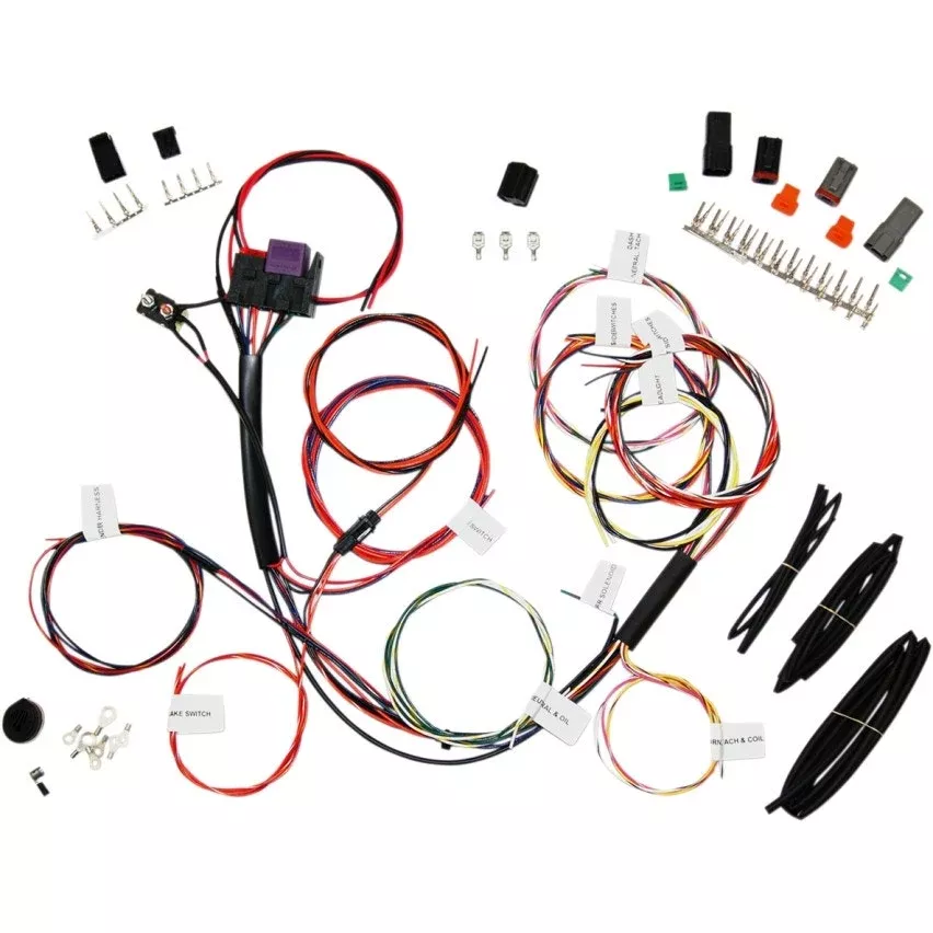 Namz NCBH-01-C Complete Motorcycle Bike Wiring Harness 30A 12 AWG Harley Custom
