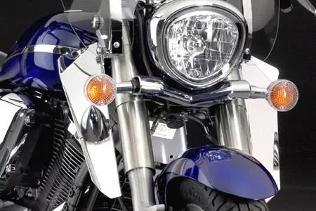National Cycle Chrome Lowers for Sportster, Dyna & FX Softail Models w/ Switchblade Windshield (Click for fitment)