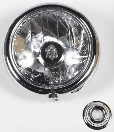 National Cycle Light Assembly Chrome Shell Ha Logen H3 Bulb - 90-910505-000