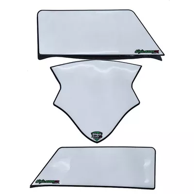 Ninja400R Kawasaki Ninja 400 18-23 White Number Plate Set