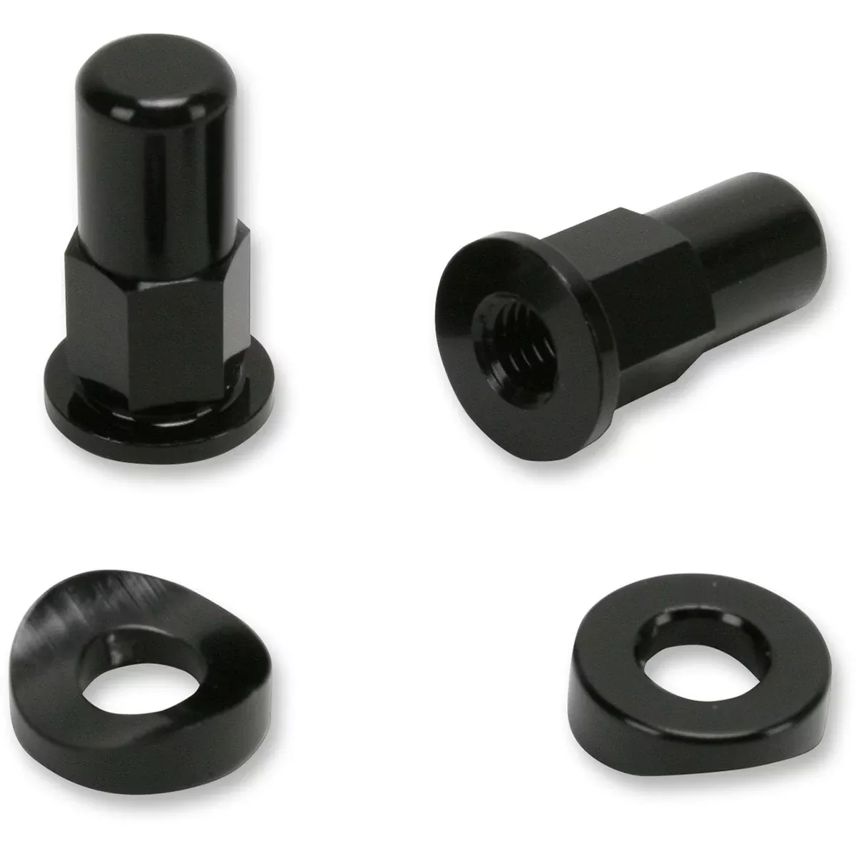 NO TOIL 0220-0009 NTRK-005 Rim Lock Tower Nut/Spacer Kit Rim Lock Nut/Spacer - Kit - Black