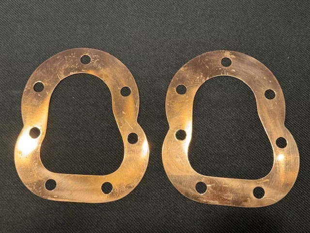 NOS Pair Copper Engine Head Gaskets 7 Hole Indian Scout .026