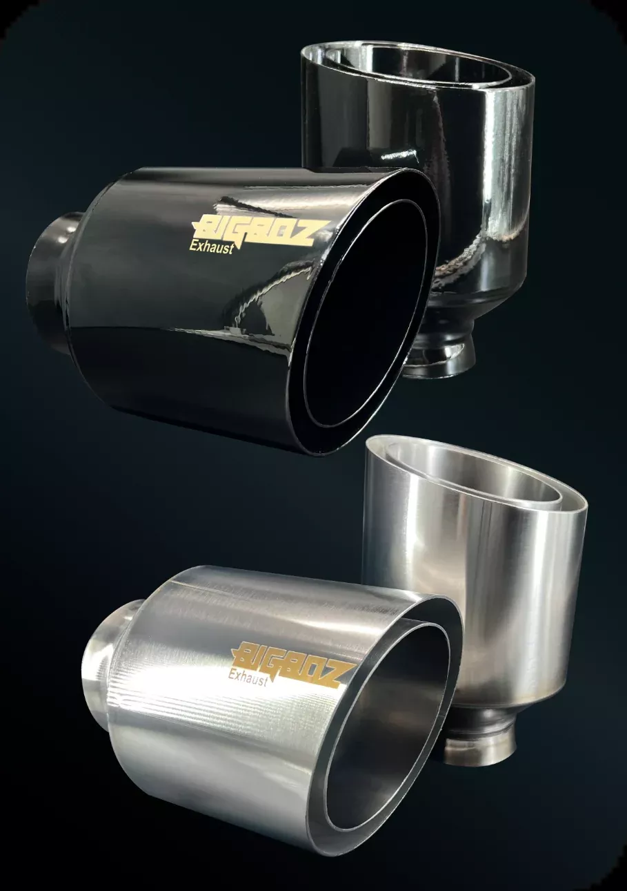 Open Double Wall 5 Inch Tip Set for (2015-2023 V8 Dodge Charger)