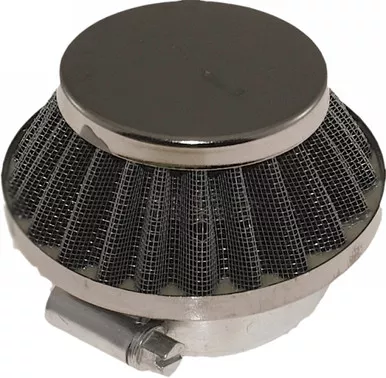 Outside Air Filter 42Mm 1.7" Wire Mesh Short Cone - 06-0432
