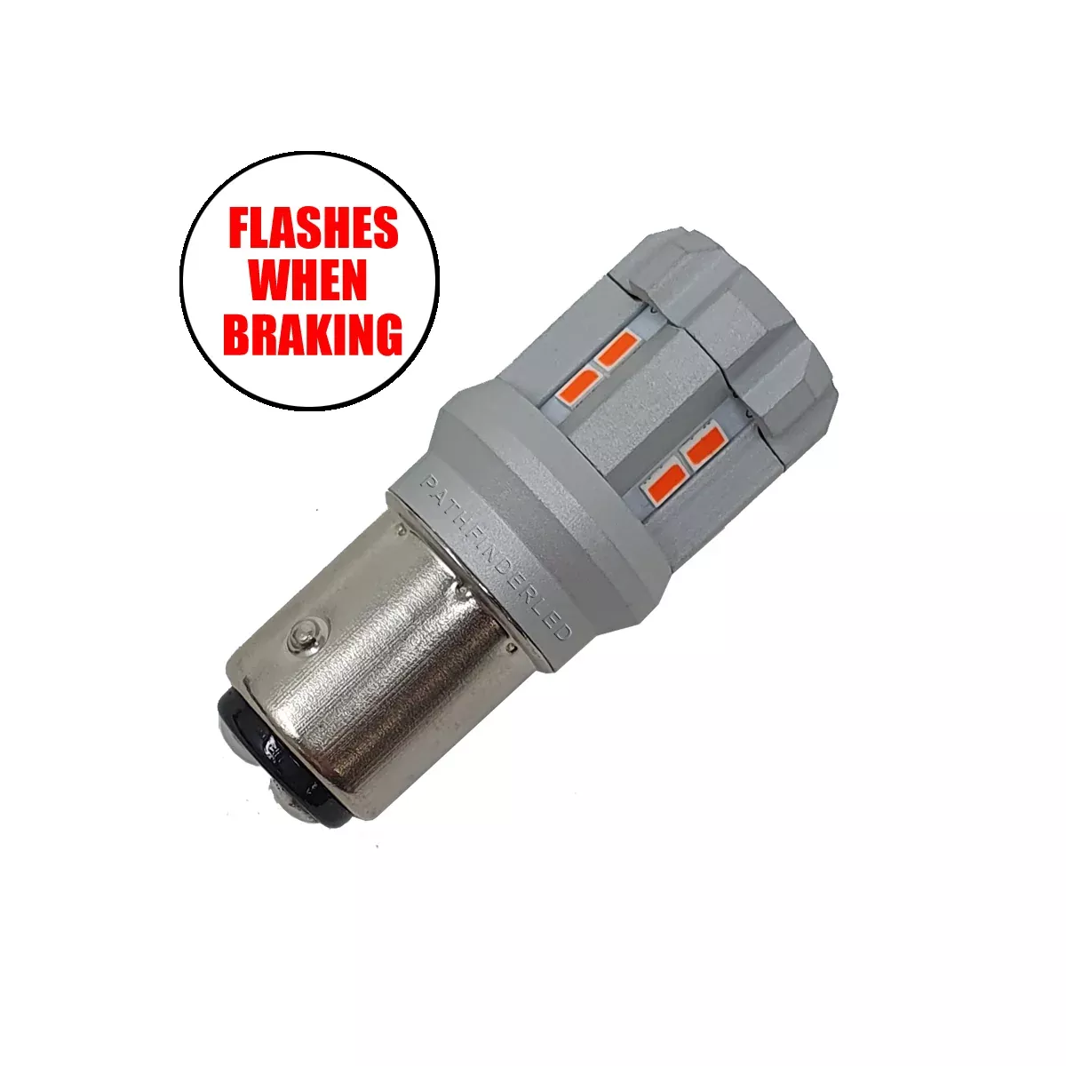 Pathfinder 1157 Ultra Flash Led Bulb Ea Flashes 4x When Braking-226-0078