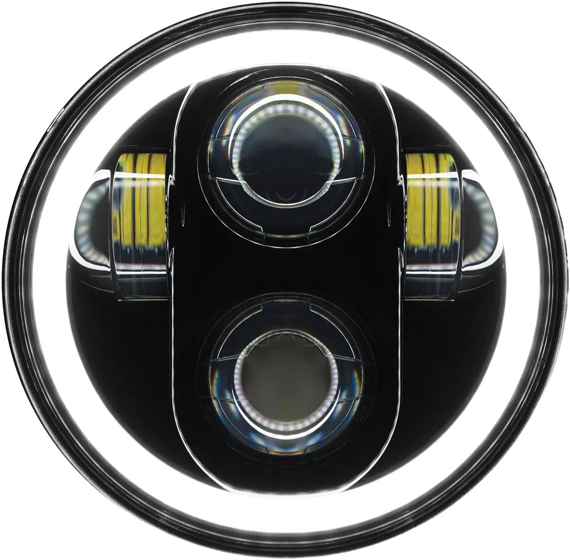 Pathfinder 5 3/4″ Led Headlight With Full Halo Black-226-0034