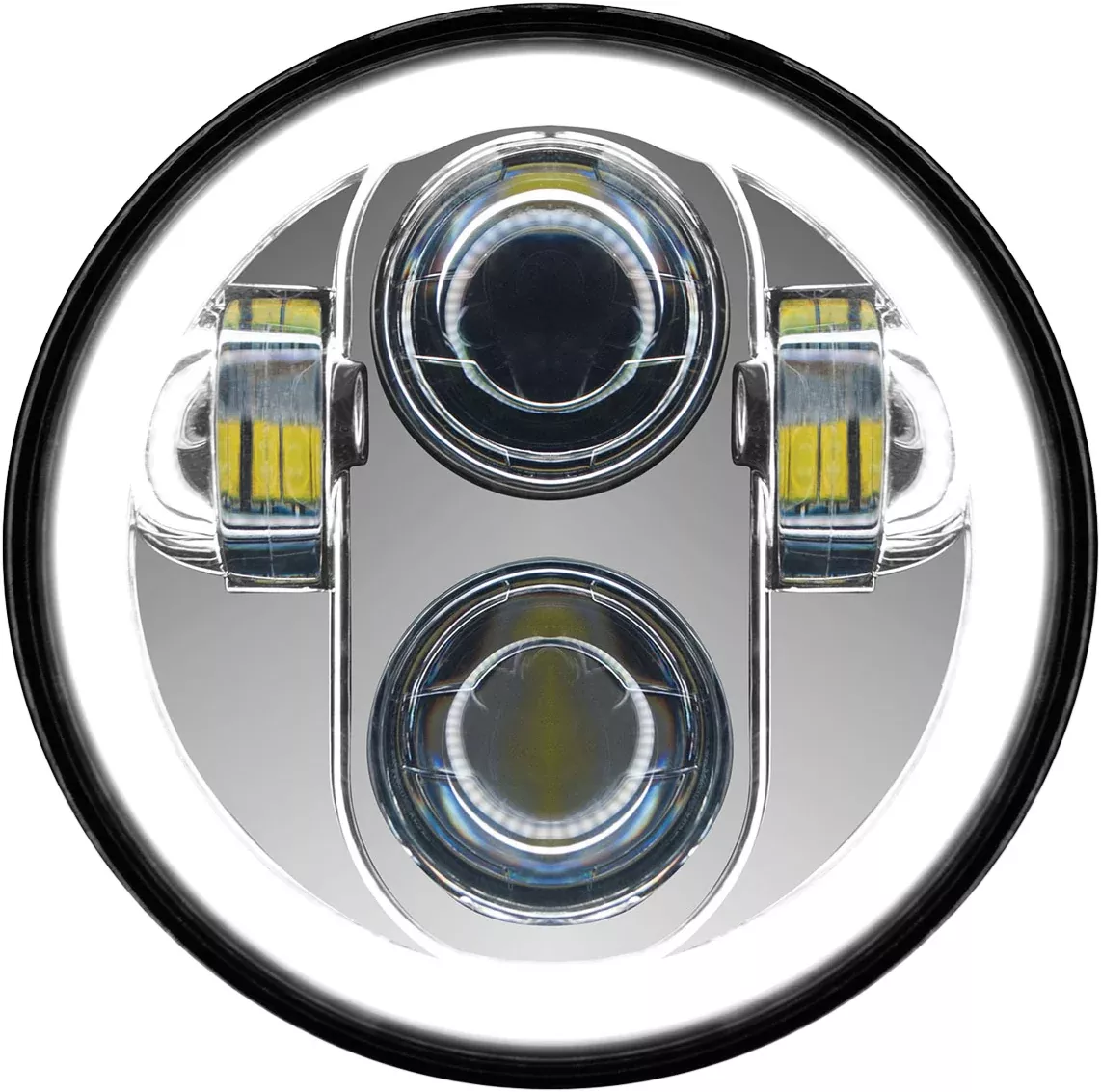 Pathfinder 5 3/4" Led Headlight With Full Halo Chrome-226-0035