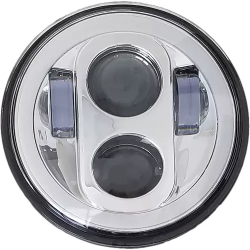 Pathfinder 5-3/4" LED Headlight with Full Halo - Chrome