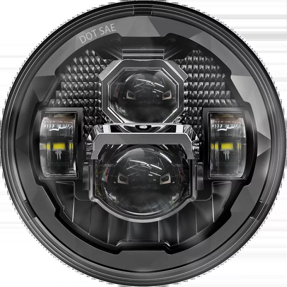 Pathfinder 7″ Led Headlight Rugged Ultra View Black-226-0233