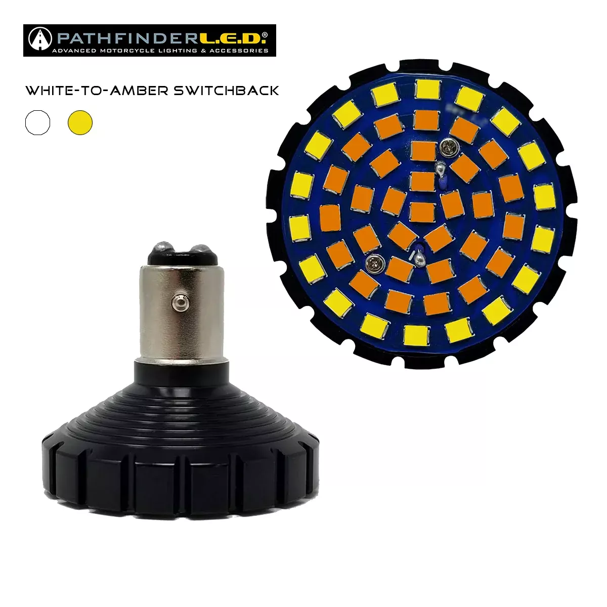 Pathfinder Bullet Ultra Bright Led White/Amber 1157 Style Ea-226-0207