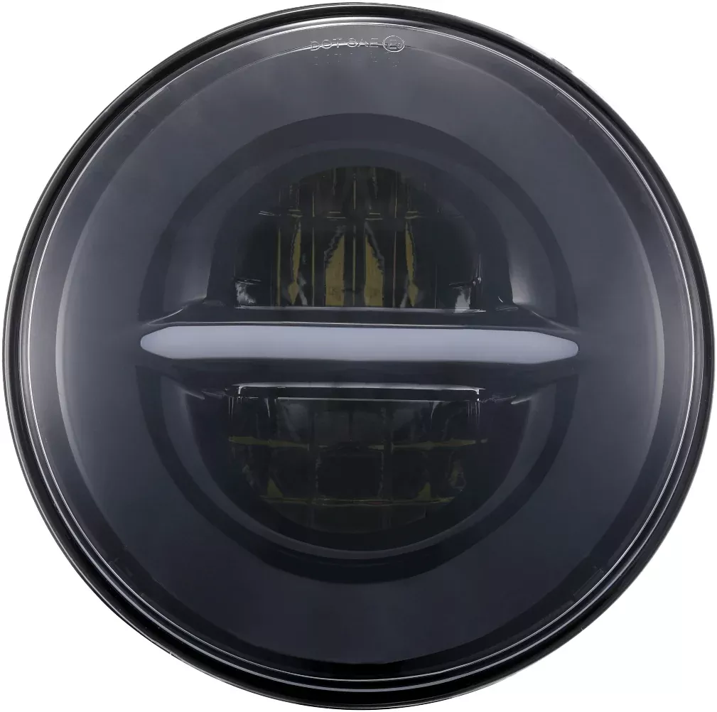 Pathfinder Classic Led Headlight 7″ W/Drl Black-226-0101