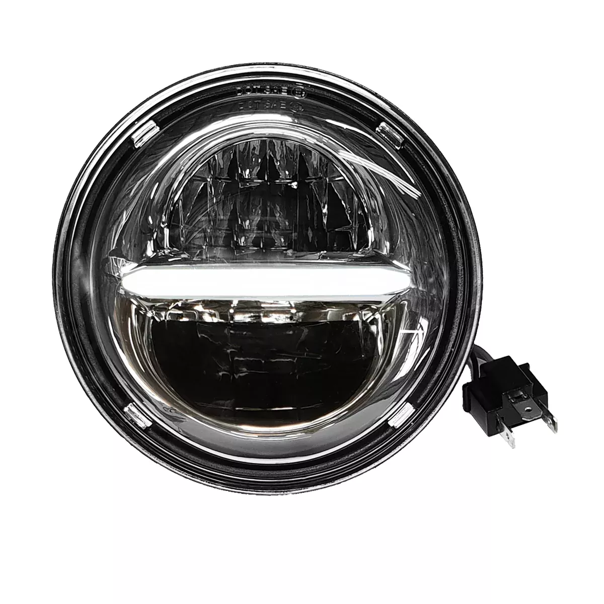 Pathfinder Classic Led Headlight 7" W/Drl Chrome-226-0100