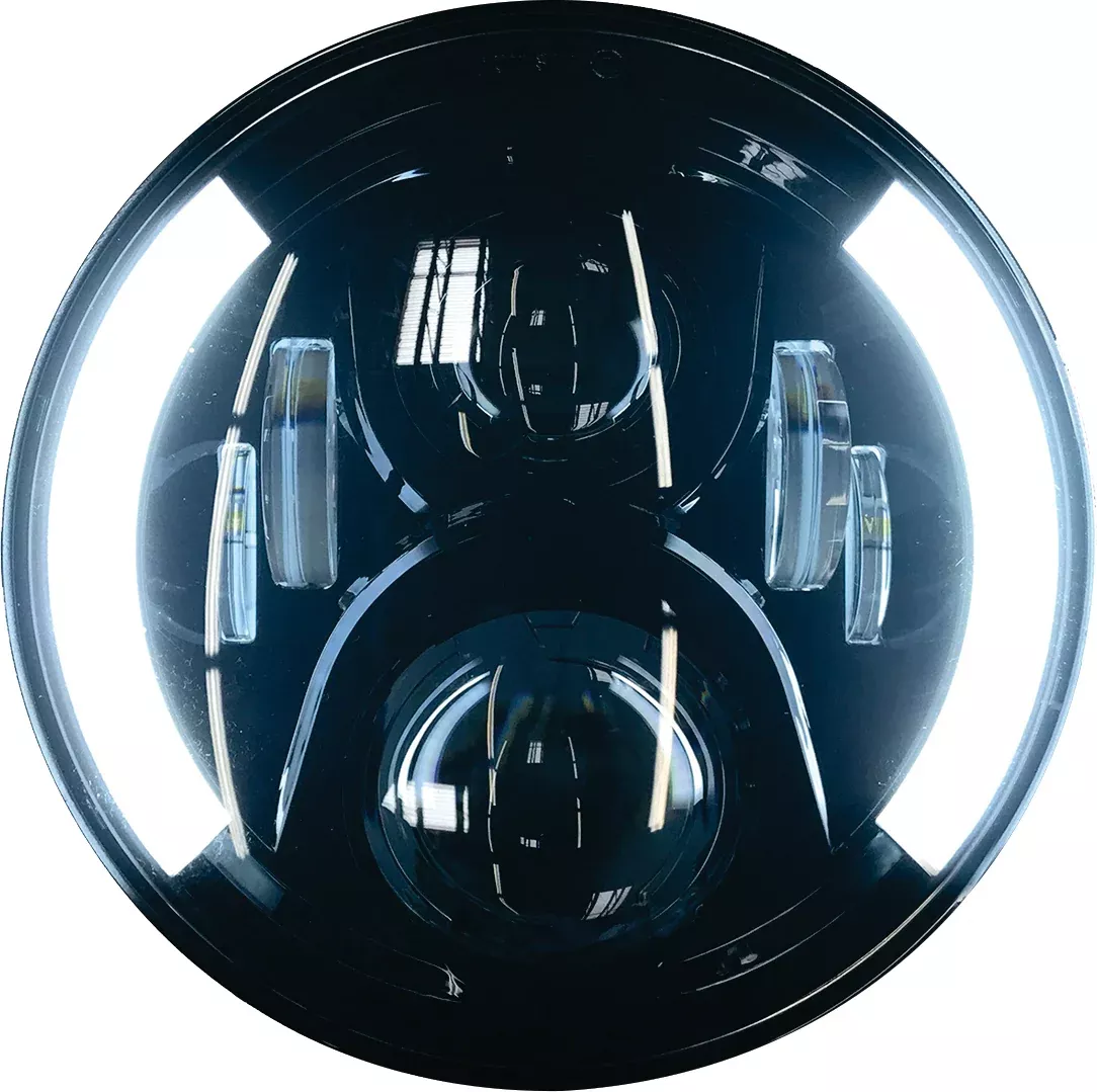 Pathfinder High Definition 7″ Led Headlig Partial Halo Black-226-0046
