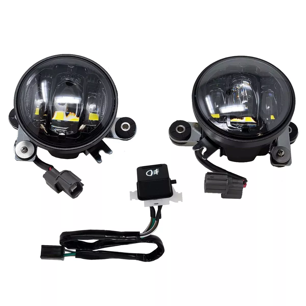 Pathfinder Led Fog Light Kit Black Smoke Lens Hon-226-0224BK