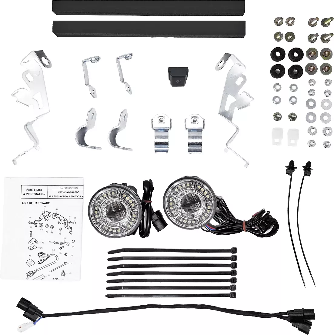 Pathfinder Led Fog Light Kit Multifunction+Drl Hon-226-0220