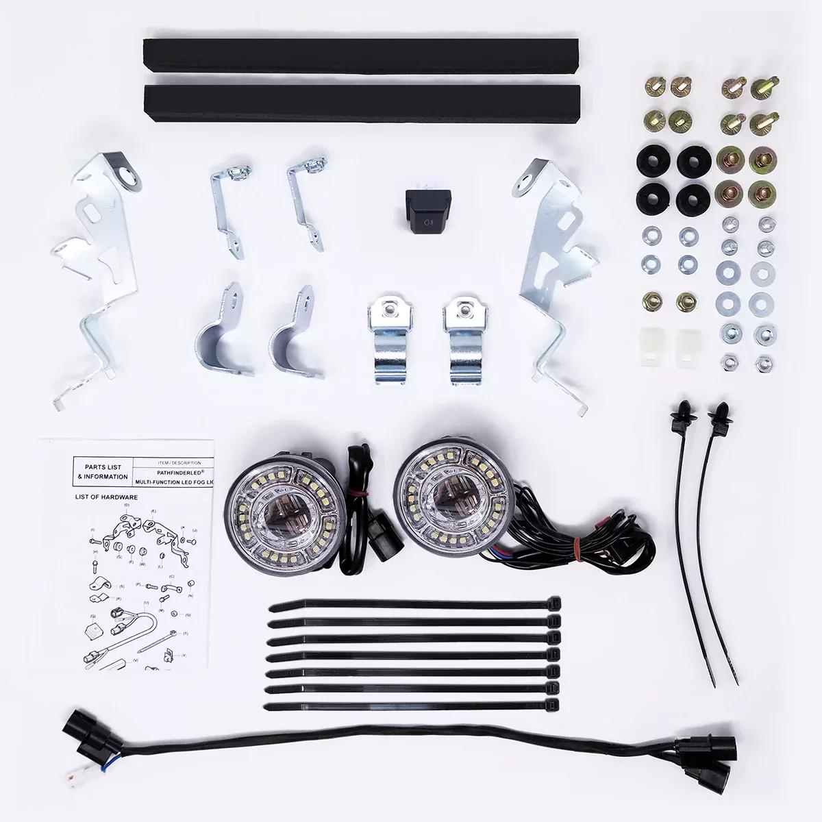 Pathfinder Led Fog Light Kit Multifunction+Drl Hon-226-0223