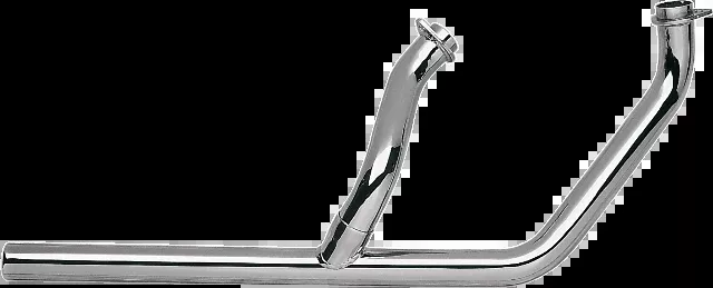 Paughco 2-1 Chrome Head Pipes for 1970-1984 Harley Davidson Shovelhead FLH FLHX