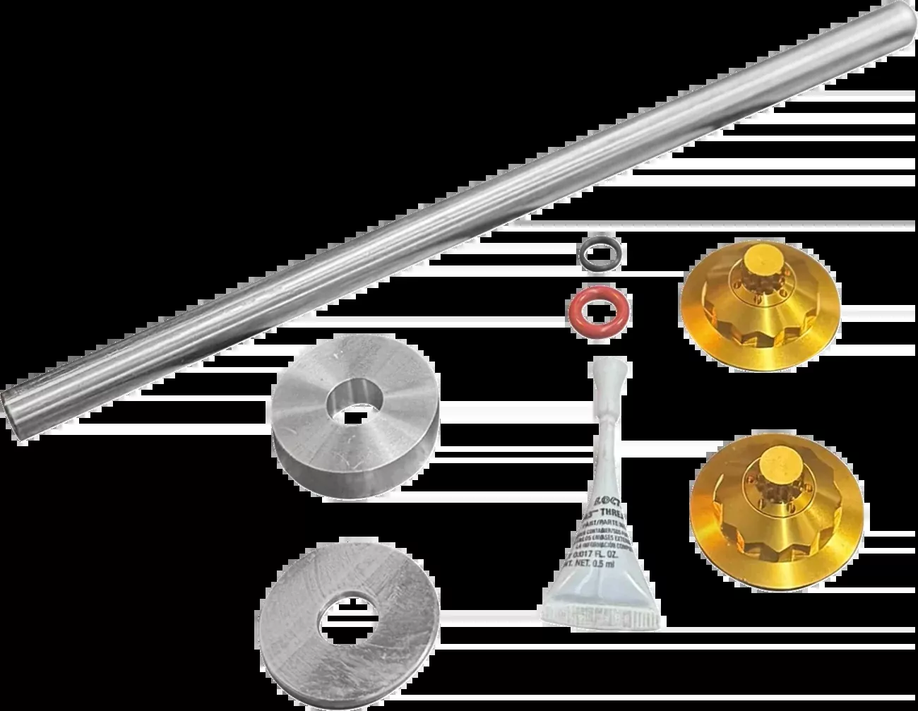 Paul Yaffe Bagger Nation Axle Cover Kit – Y-Axle Rod – Front – Standard/12 Point – Gold