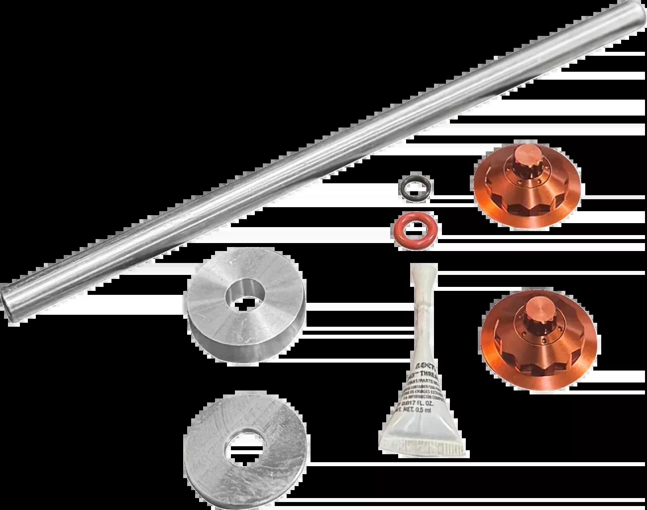 Paul Yaffe Bagger Nation Axle Cover Kit - Y-Axle Rod - Front - Standard/12 Point - Orange