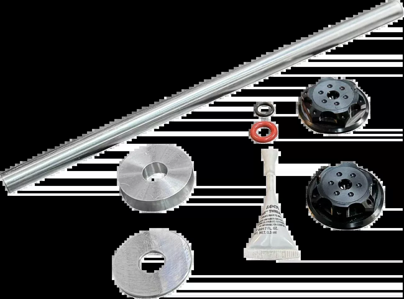 Paul Yaffe Bagger Nation Axle Cover Kit – Y-Axle Rod – Front – Standard/Turret – Black