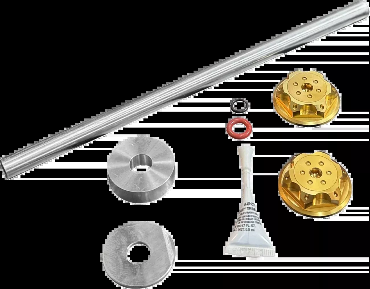 Paul Yaffe Bagger Nation Axle Cover Kit – Y-Axle Rod – Front – Standard/Turret – Gold
