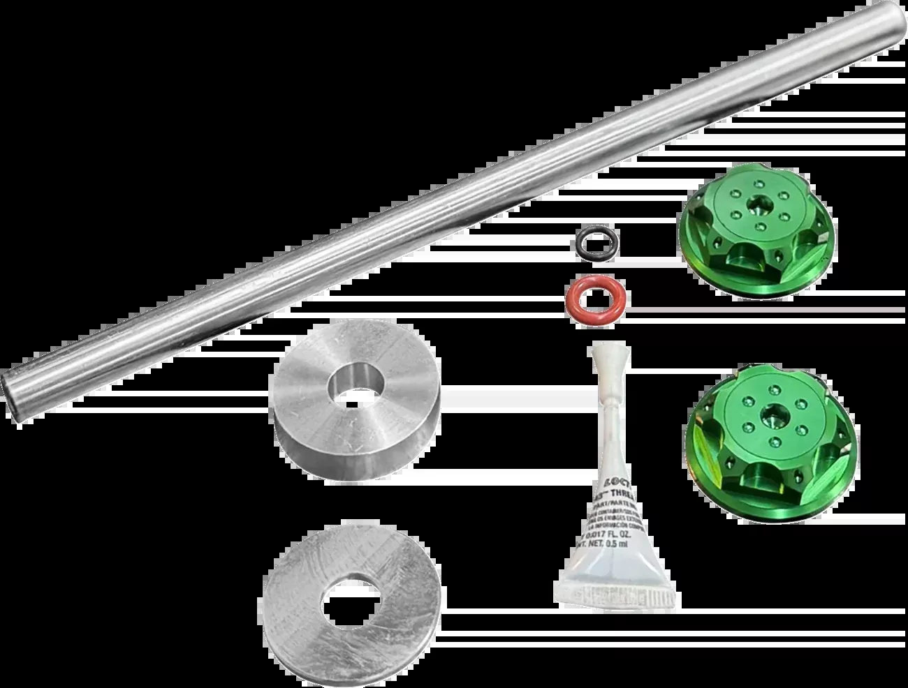 Paul Yaffe Bagger Nation Axle Cover Kit – Y-Axle Rod – Front – Standard/Turret – Green