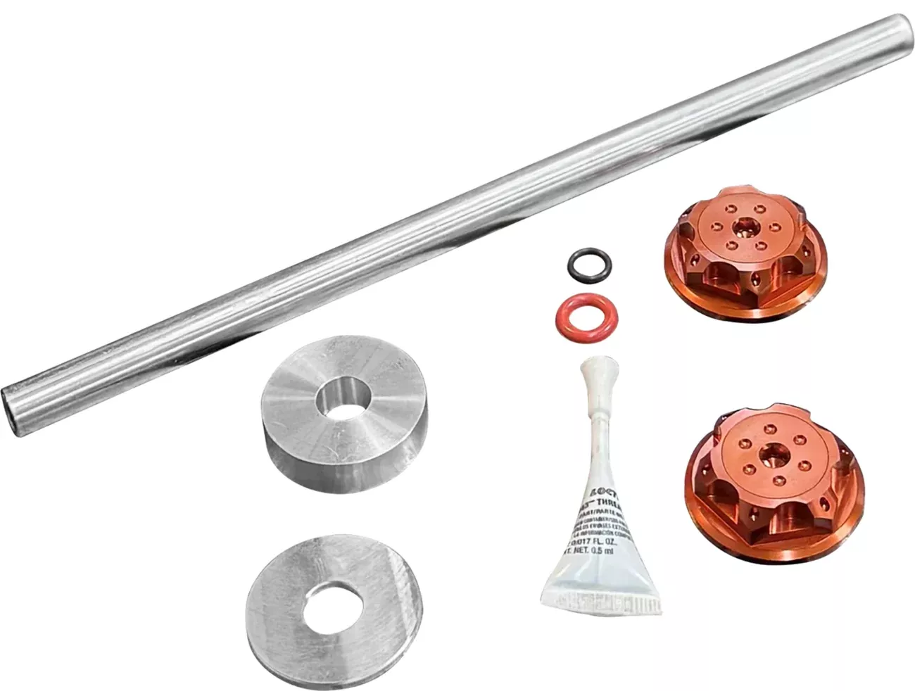 Paul Yaffe Bagger Nation Axle Cover Kit – Y-Axle Rod – Front – Standard/Turret – Orange