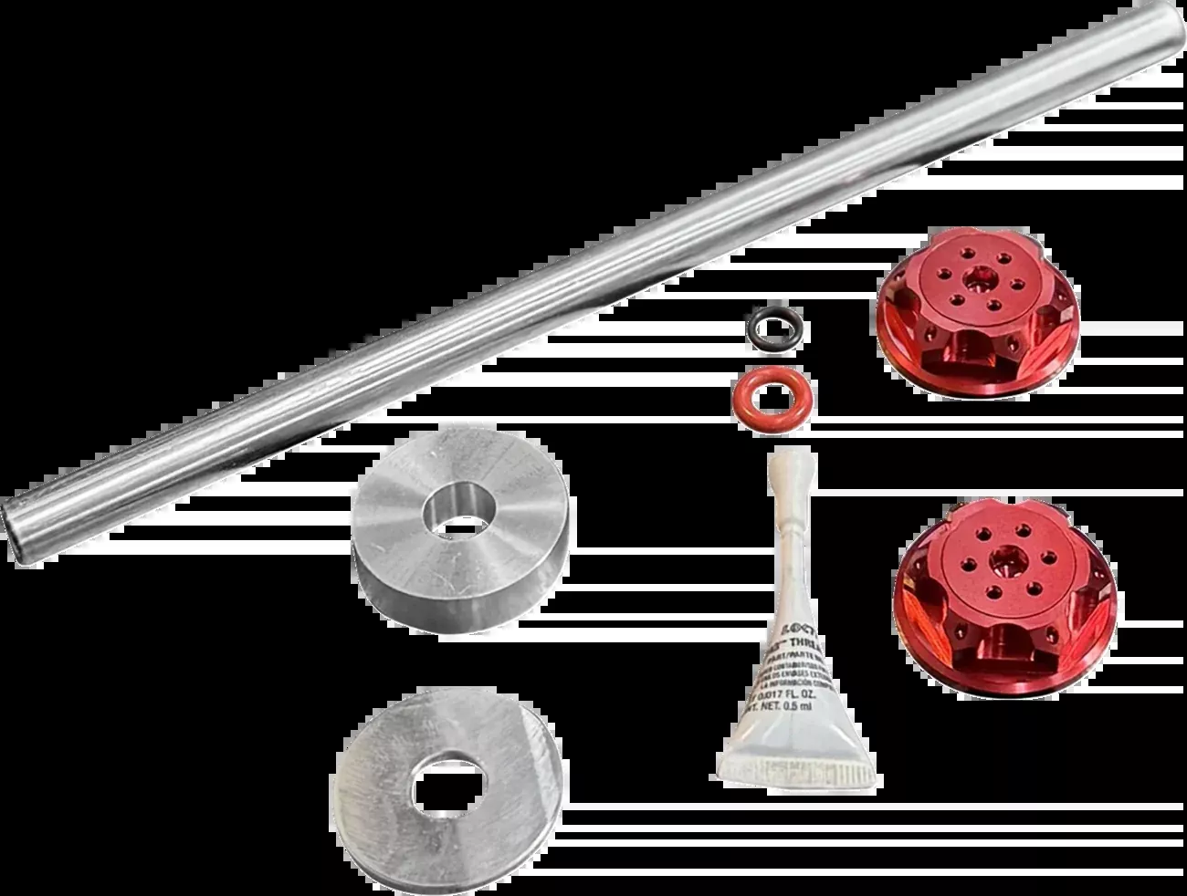 Paul Yaffe Bagger Nation Axle Cover Kit – Y-Axle Rod – Front – Standard/Turret – Red
