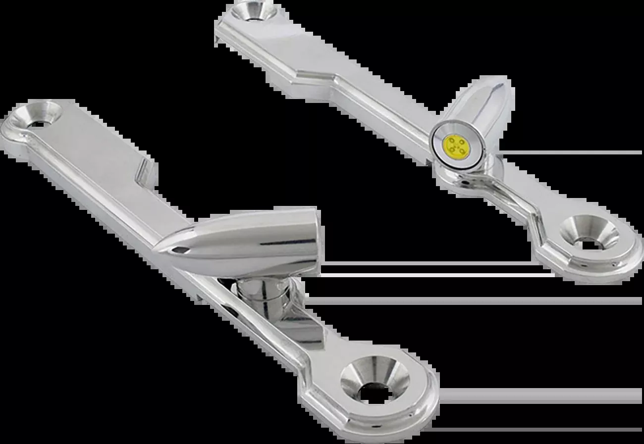 Paul Yaffe Bagger Nation Bullet Turn Signals – Chrome – FLHX/FLHR