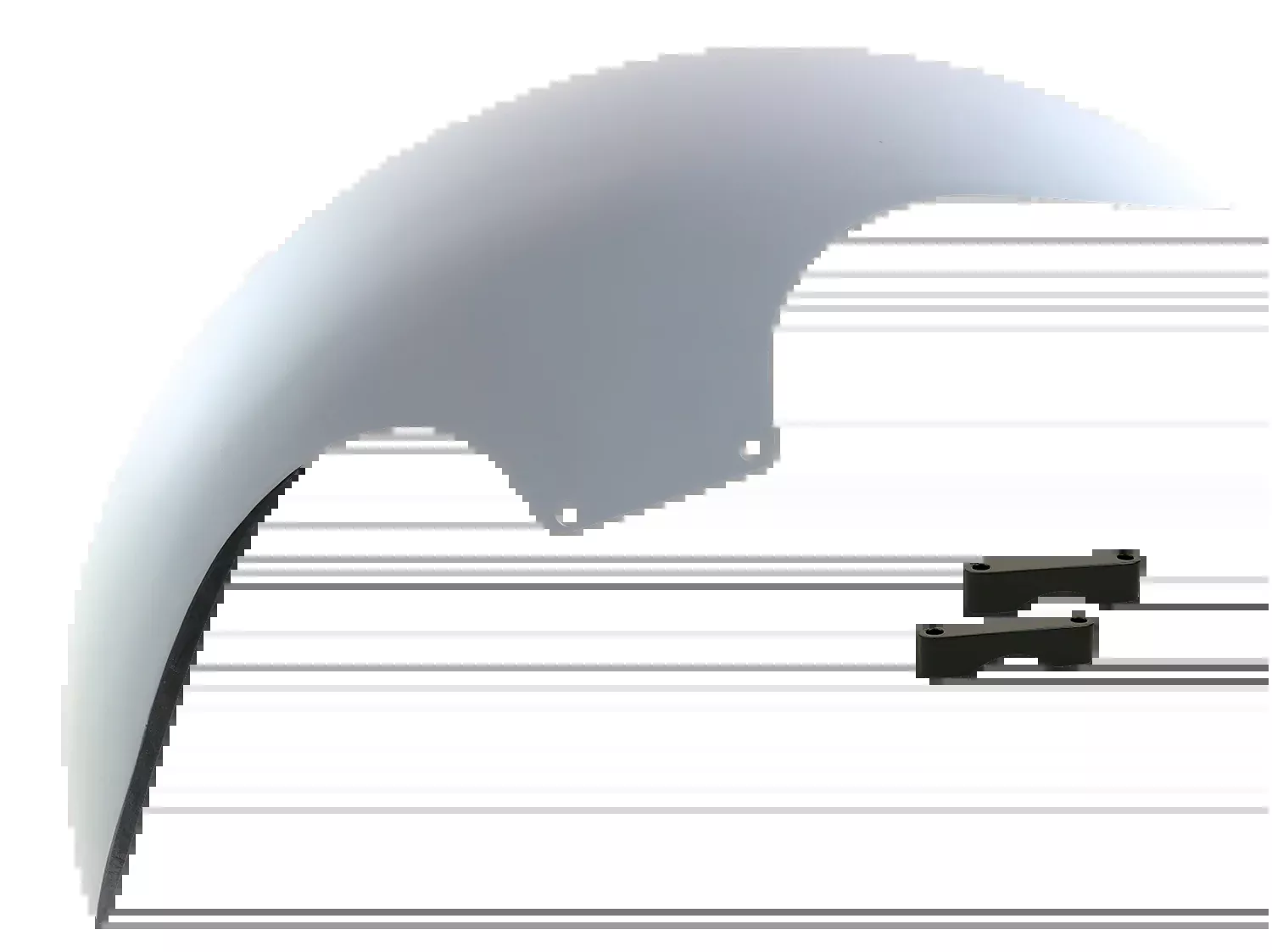Paul Yaffe Bagger Nation Cafe Front Fender – 19″ – Black Spacers