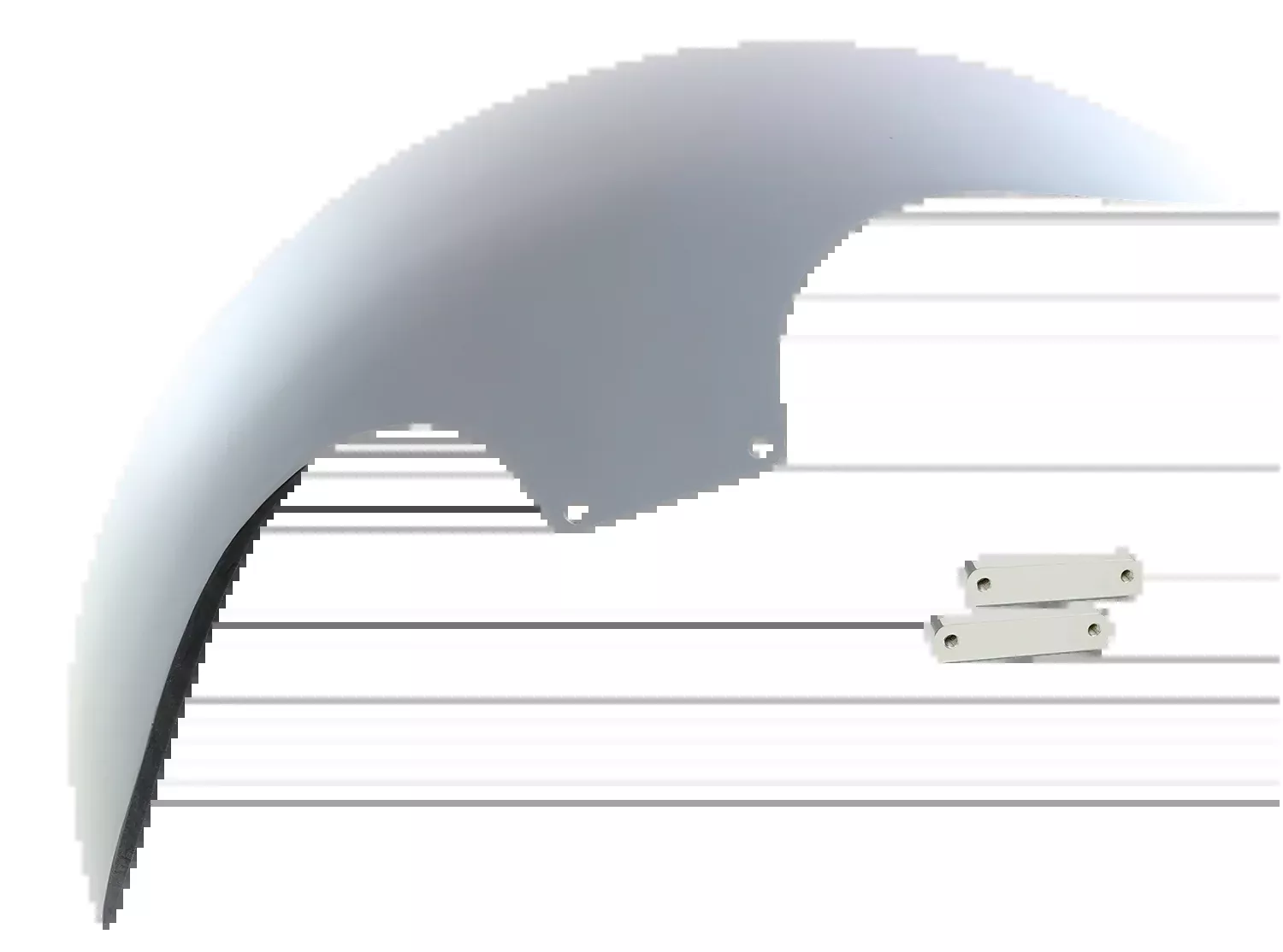 Paul Yaffe Bagger Nation Cafe Front Fender – 19″ – Chrome Adaptors