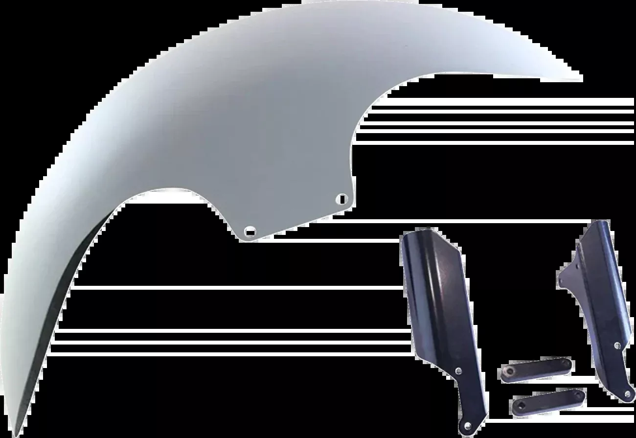 Paul Yaffe Bagger Nation Cafe Front Fender - 21" Wheel - Black Inverted Fork Adapter - HD Softail '18-'26